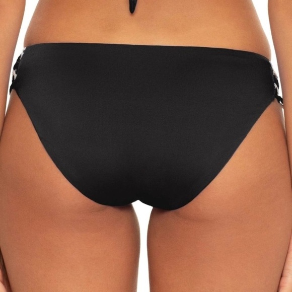 BECCA X Rebecca Virtue Black & White Hipster Bikini Bottom Size Small NWT - Picture 5 of 14